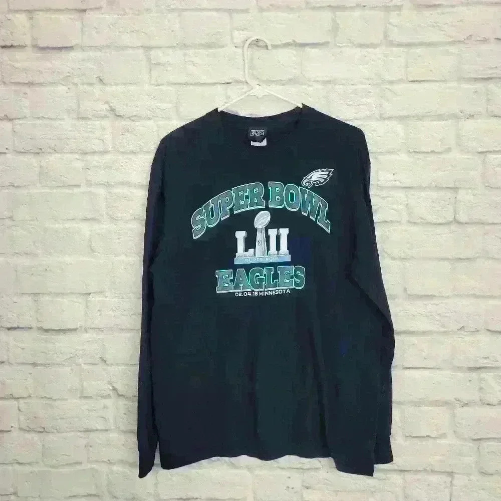 Philadelphia Eagles Super Bowl Long Sleeve Tee Sz Large - Picture 3 of 8